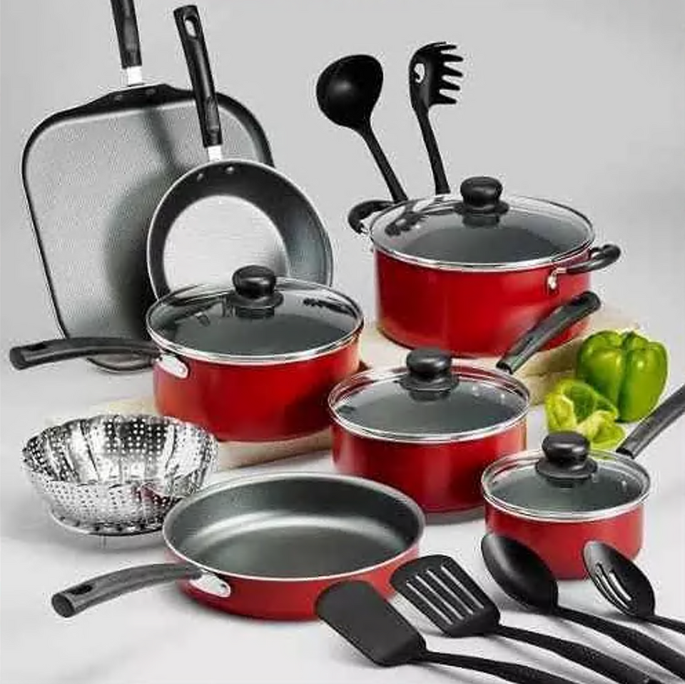 Bateria De Cocina Roja