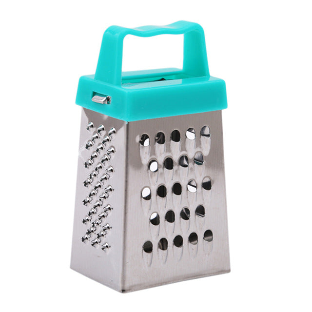 Multifunción Útil Mini 4 Lados Portátil Rallador Slicer Fruta Verdura Cocina Gadget Cocina Acero Inoxidable Peladores
