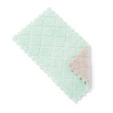 1pc Accesorios de cocina Paño de cocina absorbente de agua Sin aceite Sin pelusa Paño de limpieza Toalla Utensilios de cocina Cocina. Q