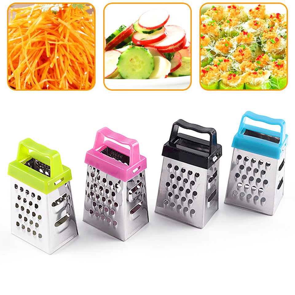 Mini 4 Lados Multifunción Handheld Rallador Slicer Pequeño y versátil Fruta Vegetal Herramientas de cocina Cocina Gadget Cocina