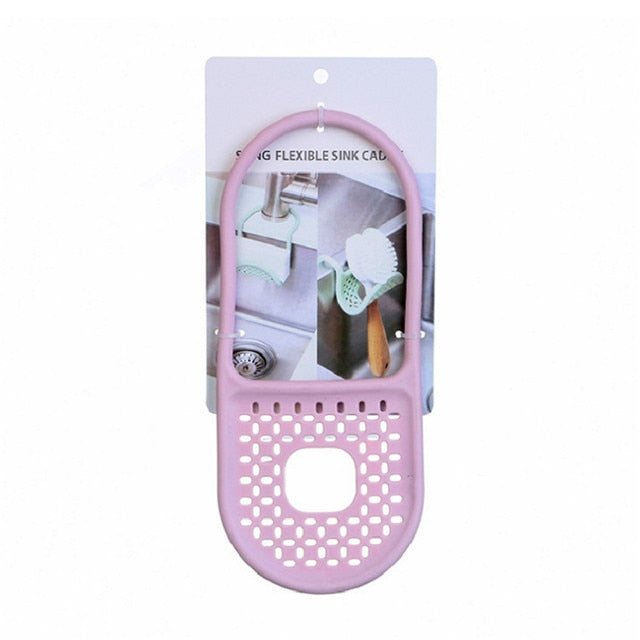 1 unid Forma de flor Fregadero de la cocina Tenedor de la esponja Estante de drenaje Accesorios de cocina Aparatos de cocina Accesorios De Cocina Keukenhulpjes